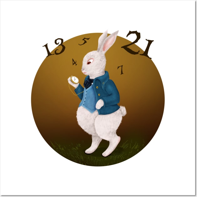 White Rabbit Wall Art by AlinaPlesia